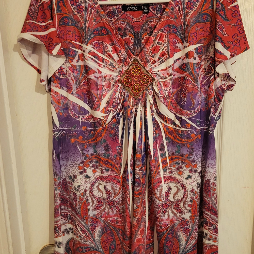 Colorful Paisley Top